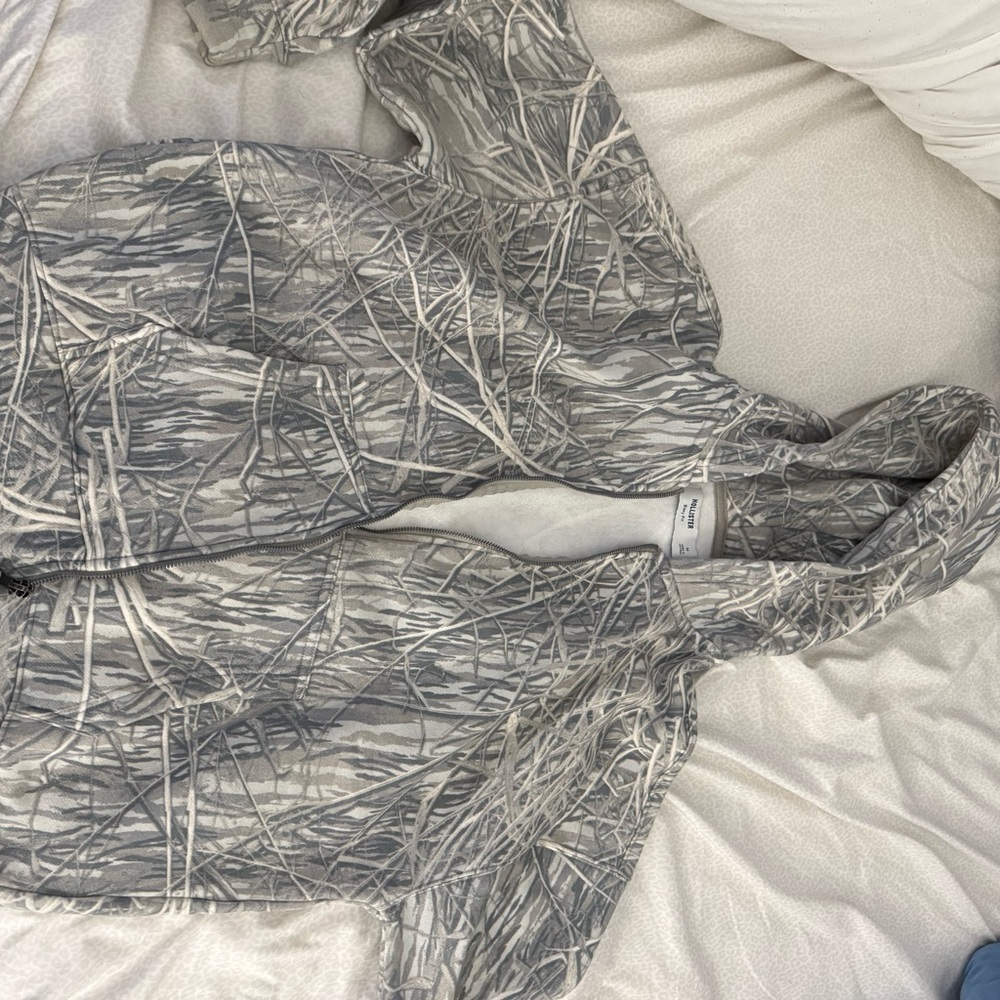 Hollister Gray Patterned Jacket - image 1